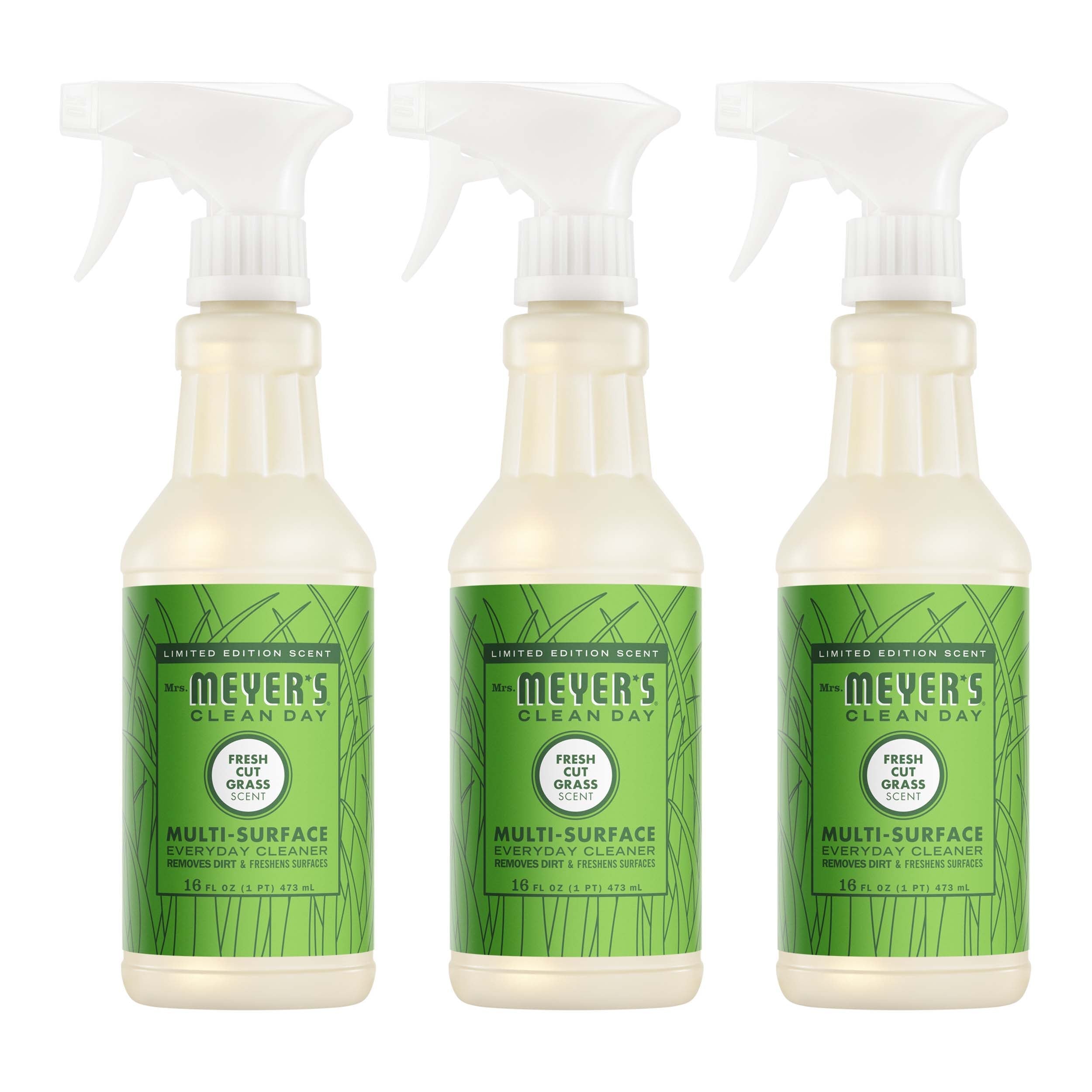 Mrs. Meyer's Fresh Cut Grass Multi-Surface Everyday Cleaner 3-count Bundle