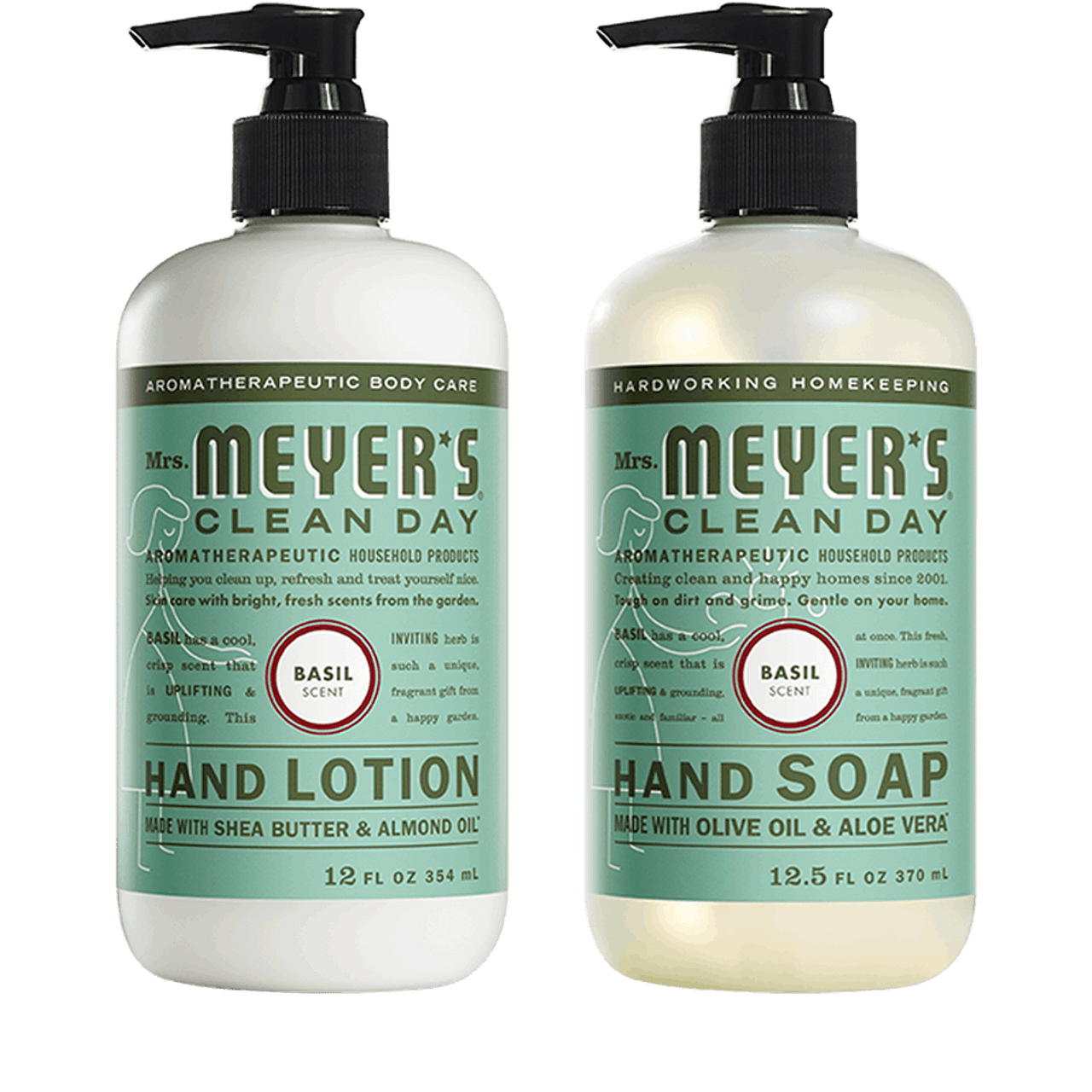 Mrs. Meyer's Basil Hand Care Basics Set